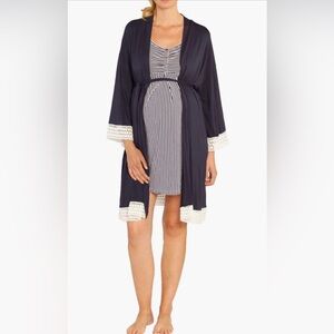 Angel Maternity Nursing Dress and Robe Set